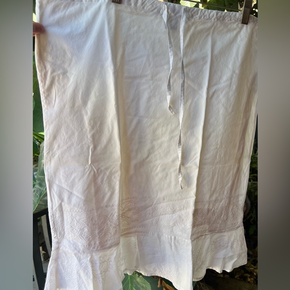 Etcetera Cream Cotton Skirt